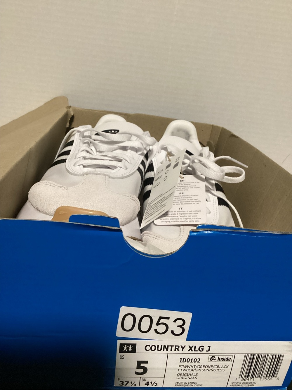 New adidas White with Black Stripes UNISEX